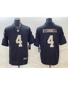 Men's Las Vegas Raiders #4 Aidan O'Connell Black Vapor Untouchable Stitched Football Jersey