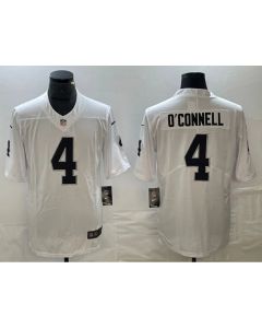 Men's Las Vegas Raiders #4 Aidan O'Connell White Vapor Untouchable Stitched Football Jersey