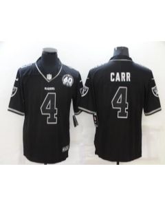 Men's Las Vegas Raiders #4 Derek Carr Black Shadow Vapor Limited Stitched Jersey