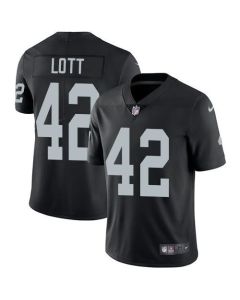 Men's Las Vegas Raiders #42 Ronnie Lott Black Vapor Untouchable Limited Stitched Football Jersey