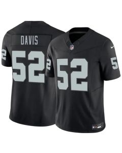 Men's Las Vegas Raiders #52 Jamin Davis Black 2026 F.U.S.E. Vapor Untouchable Limited Stitched Football Jersey (Black)