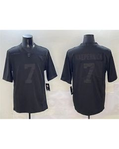 Men's Las Vegas Raiders #7 Colin Kaepernick Black Vapor Limited Jersey (Black)