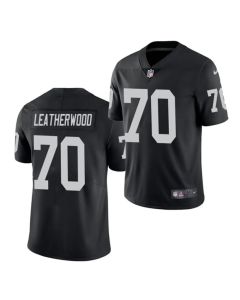 Men's Las Vegas Raiders #70 Alex Leatherwood 2021 NFL Draft Black Vapor Untouchable Limited Stitched Jersey