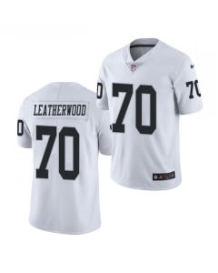 Men's Las Vegas Raiders #70 Alex Leatherwood 2021 NFL Draft White Vapor Untouchable Limited Stitched Jersey
