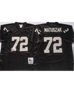 Men's Las Vegas Raiders #72 John Matuszak Black Limited Stitched Jersey