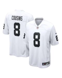Men's Las Vegas Raiders #8 Kirk Cousins Nike White Game Player Jersey