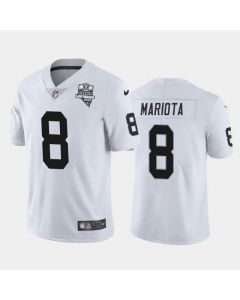 Men's Las Vegas Raiders #8 Marcus Mariota White 2020 Inaugural Season Vapor Limited Stitched Jersey