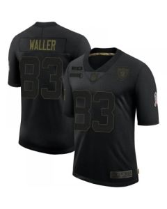 Men's Las Vegas Raiders #83 Darren Waller Black 2020 Salute To Service Limited Stitched Jersey