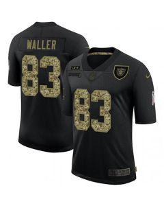 Men's Las Vegas Raiders #83 Darren Waller Black Camo Salute To Service Limited Stitched Jersey