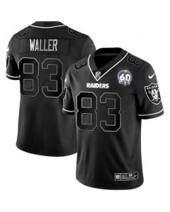 Men's Las Vegas Raiders #83 Darren Waller Black Shadow Vapor Limited Stitched Jersey