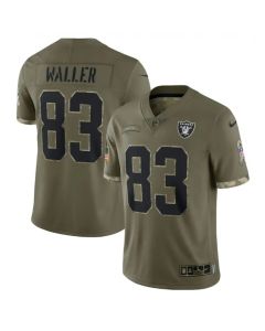 Men's Las Vegas Raiders #83 Darren Waller Olive 2022 Salute To Service Limited Stitched Jersey