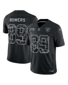Men's Las Vegas Raiders #89 Brock Bowers Nike Black 2026 Salute to Service Vapor F.U.S.E. Limited Jersey