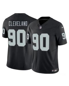 Men's Las Vegas Raiders #90 Brandon Cleveland Black 2026 NFL Draft Vapor F.U.S.E. Limited Jersey