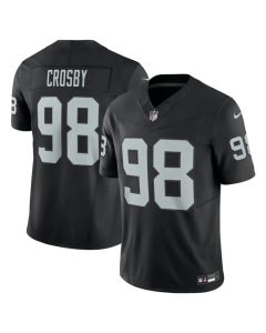 Men's Las Vegas Raiders #98 Maxx Crosby Black 2023 F.U.S.E Vapor Untouchable Stitched Football Jersey