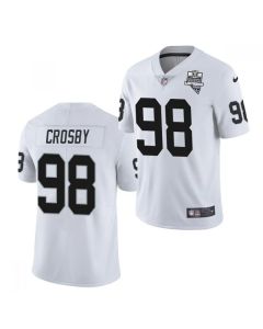 Men's Las Vegas Raiders #98 Maxx Crosby White 2020 Inaugural Season Vapor Limited Stitched Jersey