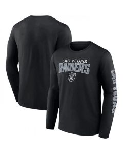 Men's Las Vegas Raiders Black Go the Distance Long Sleeve T-Shirt