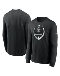 Men's Las Vegas Raiders Black Icon Legend Performance Long Sleeve T-Shirt