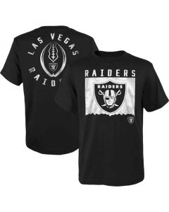Men's Las Vegas Raiders Black Preschool Liquid Camo Logo T-Shirt