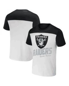 Men's Las Vegas Raiders Cream/Black x Darius Rucker Collection Colorblocked T-Shirt