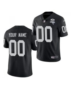 Men's Las Vegas Raiders Customized 2020 Black Inaugural Season Vapor Limited Stitched Jersey