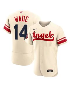 Men's Los Angeles Angels #14 Tyler Wade 2022 Cream City Connect Flex Base Stitched Jersey