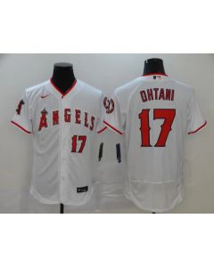 Men's Los Angeles Angels #17 Shohei Ohtani 2020 White Flex Base Stitched MLB Jersey