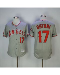 Men's Los Angeles Angels #17 Shohei Ohtani Gray Flexbase Stitched MLB Jersey