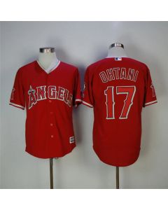 Men's Los Angeles Angels #17 Shohei Ohtani Red Cool Base Stitched MLB Jersey