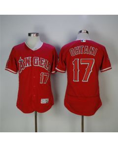 Men's Los Angeles Angels #17 Shohei Ohtani Red Flexbase Stitched MLB Jersey