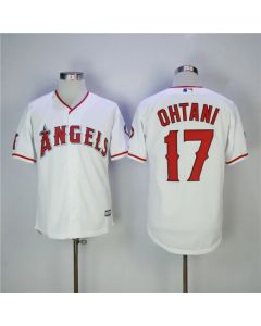 Men's Los Angeles Angels #17 Shohei Ohtani White Cool Base Stitched MLB Jersey