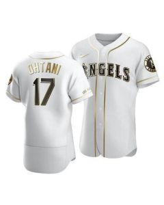 Men's Los Angeles Angels #17 Shohei Ohtani White Flex Base Stitched Baseball Jersey