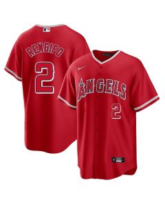 Men's Los Angeles Angels #2 Luis Rengifo Red Home Replica Jersey