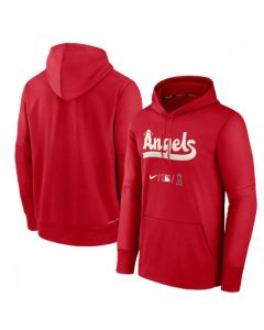 Men's Los Angeles Angels 2022 Red City Connect Performance Pullover Hoodie