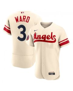 Men's Los Angeles Angels #3 Taylor Ward 2022 Cream City Connect Flex Base Stitched Jersey