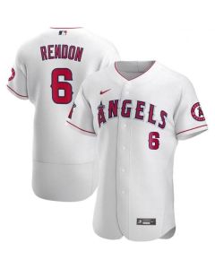 Men's Los Angeles Angels #6 Anthony Rendon White Stitched MLB Jersey