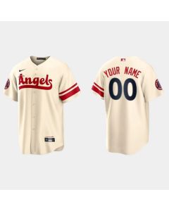 Men's Los Angeles Angels ACTIVE Player Custom 2022 Cream City Connect Cool Base Stitched Jersey