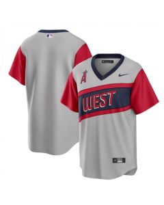 Men's Los Angeles Angels Blank 2021 Little League Classic Road Cool Base Stitched Baseball Jersey