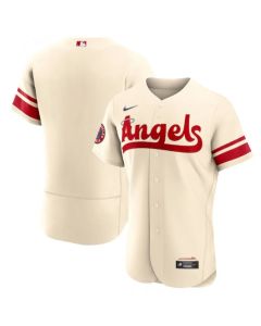 Men's Los Angeles Angels Blank 2022 Cream City Connect Flex Base Stitched Jersey