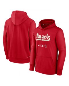 Men's Los Angeles Angels Red 2022 City Connect Therma Performance Pullover Hoodie