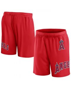 Men's Los Angeles Angels Red Clincher Mesh Shorts
