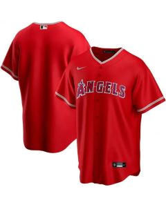 Men's Los Angeles Angels Red Cool Base Stitched Jersey