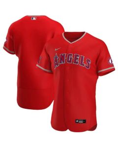 Men's Los Angeles Angels Red Flex Base Stitched Jersey