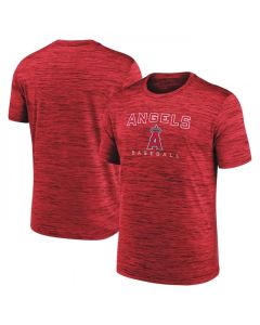 Men's Los Angeles Angels Red Velocity Practice Performance T-Shirt