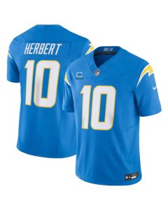 Men's Los Angeles Chargers #10 Justin Herbert Light Blue 2023 F.U.S.E. With 3-Star C Patch Vapor Untouchable Limited Stitched Jersey
