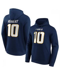 Men's Los Angeles Chargers #10 Justin Herbert Navy Hoodie