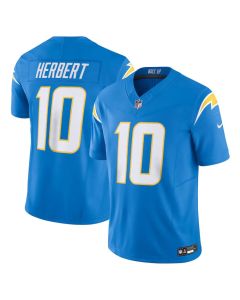 Men's Los Angeles Chargers #10 Justin Herbert Powder Blue Vapor F.U.S.E. Limited Jersey