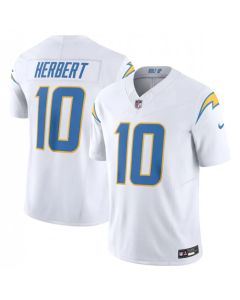 Men's Los Angeles Chargers #10 Justin Herbert White 2023 F.U.S.E. Vapor Untouchable Limited Stitched Jersey