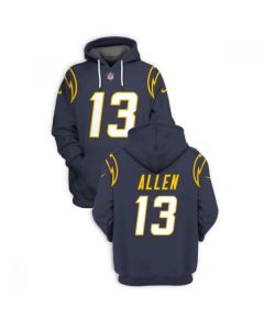 Men's Los Angeles Chargers #13 Keenan Allen 2021 Navy Pullover Hoodie