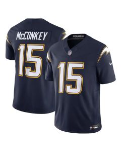 Men's Los Angeles Chargers #15 Ladd McConkey Navy Alternate Super Chargers Vapor F.U.S.E. Limited Jersey (Navy)