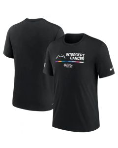Men's Los Angeles Chargers 2022 Black Crucial Catch Performance T-Shirt